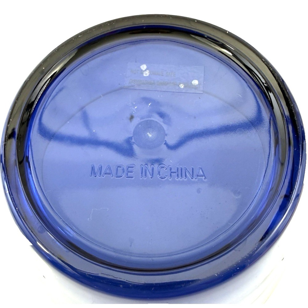 Cobalt Blue Sturdy Plastic Cereal or Soup Bowls 16 oz. Set of 4 Dishwasher Safe - Picture 8 of 8